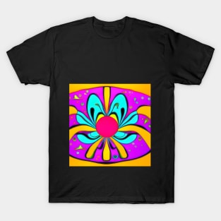 Psychedelic Flower | AI Generated design by @remlorart T-Shirt